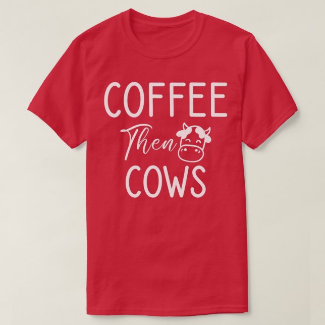 Kaffe, sedan matas lustigt upp hakor och kaffe Kär T Shirt (Design framsida)
