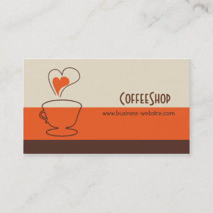 Kaffe Shop-Affärskort Visitkort