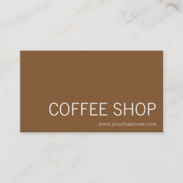Kaffe Shop - kaffefläckar Visitkort