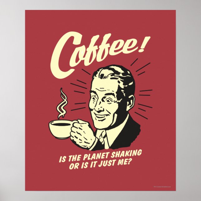 Kaffe: Skakar planeten eller bara jag Poster (Framsidan)