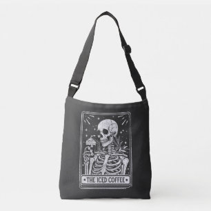 Kaffe Skeleton Halloween Coffee Älskare Axelväska