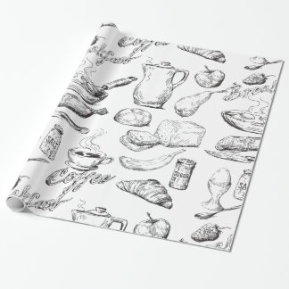 Kaffe skissar presentpapper