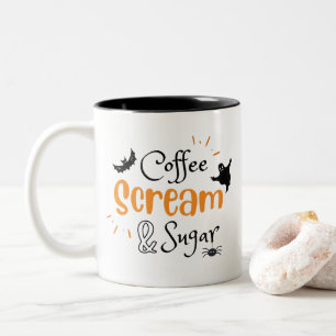 Kaffe Skräm och socker Halloween Två-Tonad Mugg