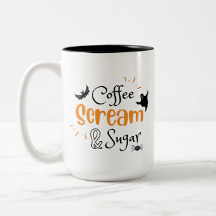 Kaffe Skräm och socker Halloween Två-Tonad Mugg