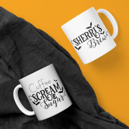 Kaffe Skräm och socker Mugg