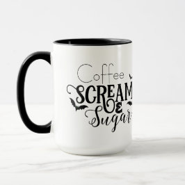 Kaffe Skräm och socker Mugg