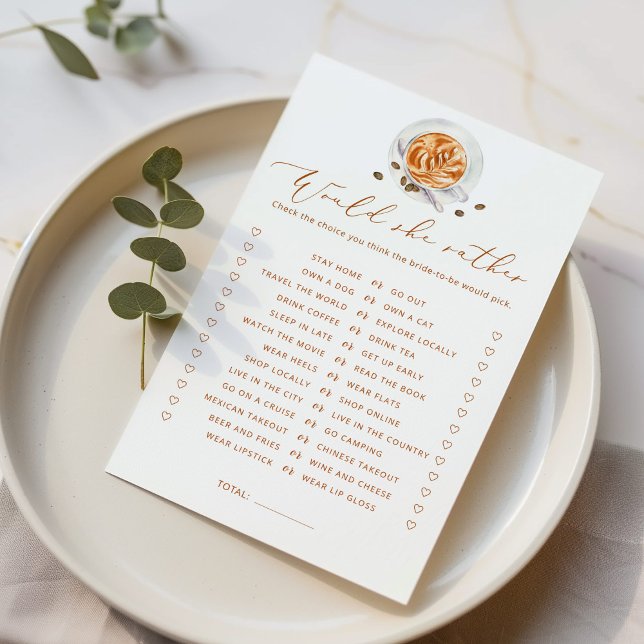 Kaffe skulle hon hellre vilja byta möhippa (Skapare uppladdad)