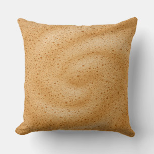 Kaffe skum textur kudde