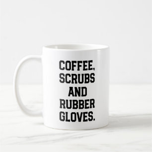 Kaffe skurar och den Rubber Kaffemugg