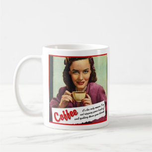 Kaffe Sliter Huvudet Av Dig Rolig Mugg Humor