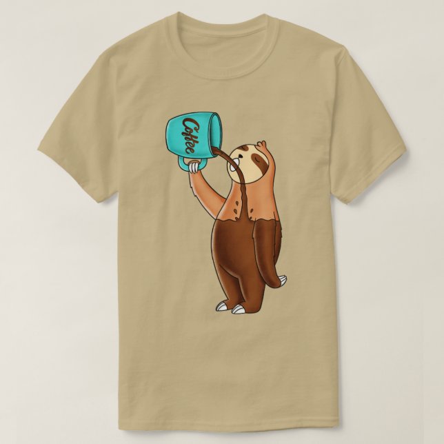 Kaffe Sloth1 T Shirt (Design framsida)