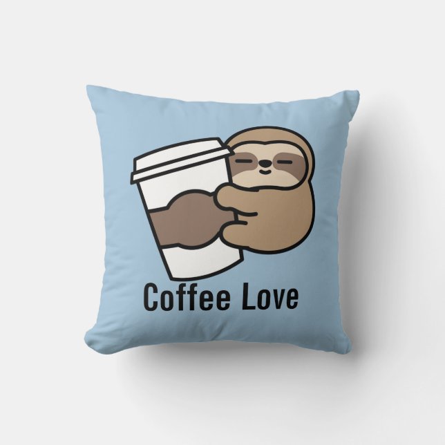Kaffe Sloth Kudde (Framsida)