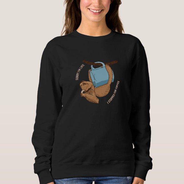 Kaffe Sloth T Shirt (Framsida)