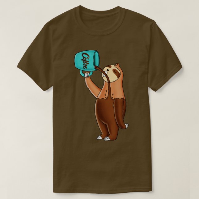 Kaffe Sloth T Shirt (Design framsida)