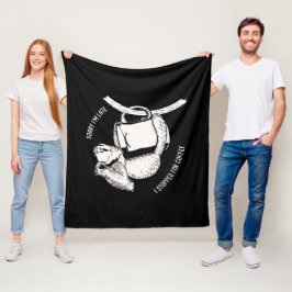 Kaffe Sloth (vit) Fleecefilt