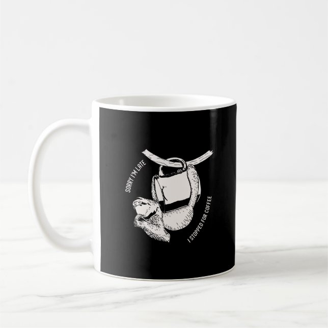 Kaffe Sloth (vit) Kaffemugg (Vänster)