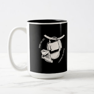 Kaffe Sloth (vit) Två-Tonad Mugg
