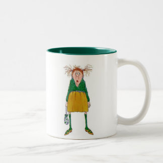 Kaffe! Snabbt! Behaga! Två-Tonad Mugg
