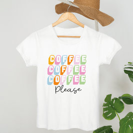 Kaffe, snälla, roliga kaffekurser, kaffe älskare t shirt