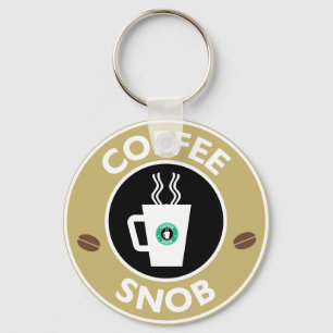 Kaffe Snob, kaffe Humor Nyckelring