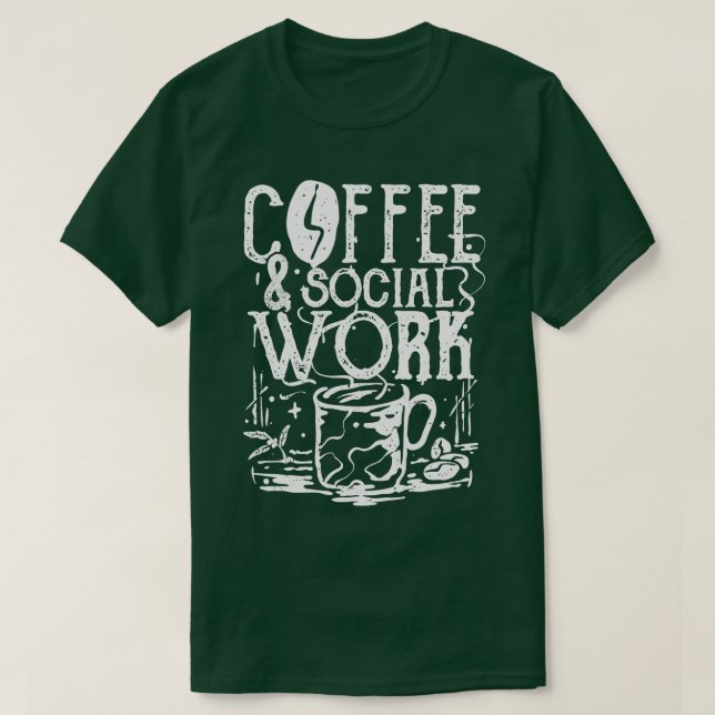 Kaffe social t shirt (Design framsida)