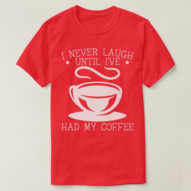 Kaffe som dricker koffein Barista-kaffe T Shirt (Design framsida)