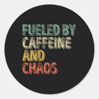 Kaffe som drivs av koffein och kaos