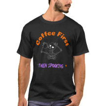 Kaffe som först spreds på Halloween T-Shirt