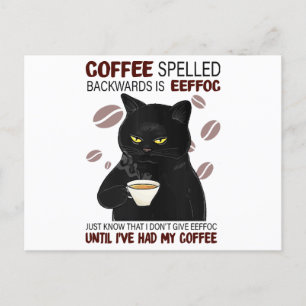 Kaffe som har stavats bakåt är Eeffoc som just vet Helg Vykort
