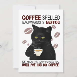 Kaffe som har stavats bakåt är Eeffoc som just vet Inbjudningar