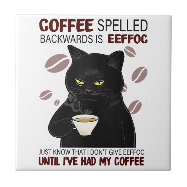 Kaffe som har stavats bakåt är Eeffoc som just vet Kakelplatta (Framsidan)