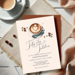 Kaffe som omfattas av 50:e födelsedagsinbjudan inbjudningar<br><div class="desc">Gratulerar till milstolpen i stil med dessa 50-årsinbjudningar, som har en mysigt vattenfärgsdesign för kaffet kopp som är perfekt för födelsedagsfester för vuxnor. Oavsett om du planerar en överraskningsbash på sommar, fall, höst eller vinter, har den här charmerande födelsedagen inbjudan angett tonen för en roligt och minnesvärd sammankomst. Med den...</div>