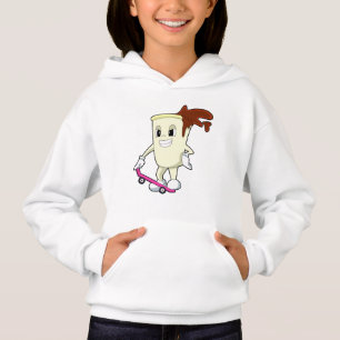 Kaffe som Skater med Skateboard T Shirt