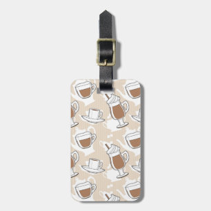 Kaffe sött mönster bagagebricka