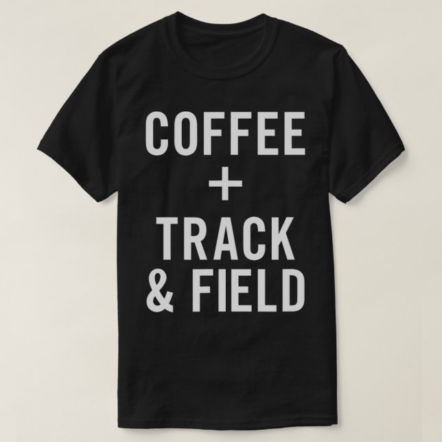 Kaffe + spår & Fält för spårvidd och Fält Springer T Shirt (Design framsida)