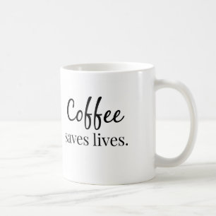 Kaffe sparar liv kaffemugg