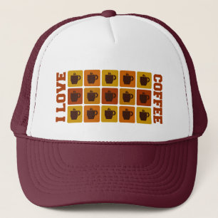 Kaffe Squares hat Truckerkeps