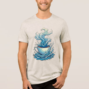 Kaffe Stänk: Dynamisk konst T Shirt