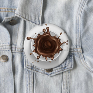 Kaffe Stänk Knapp