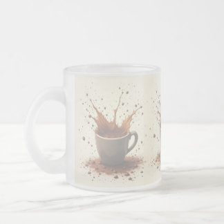 Kaffe stänker från en kopp