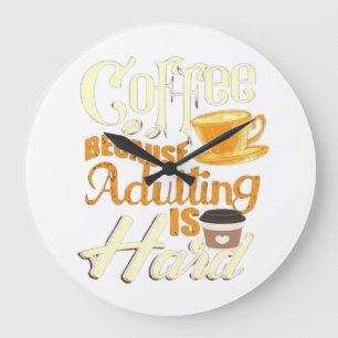 Kaffe Stor Klocka