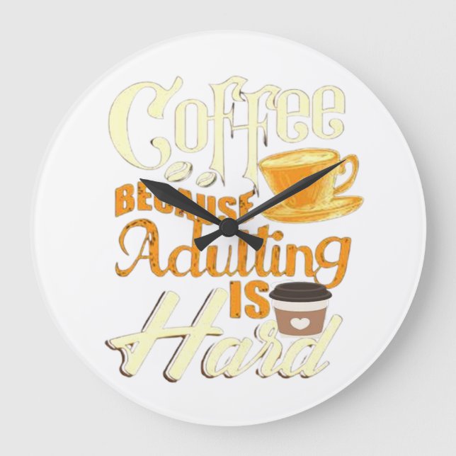 Kaffe Stor Klocka (Framsida)