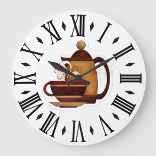 Kaffe Stor Klocka