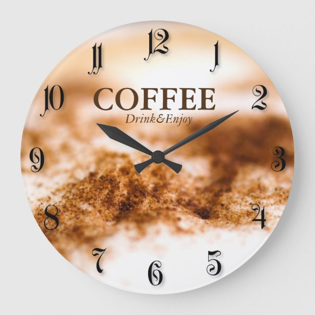 Kaffe Stor Klocka (Framsida)