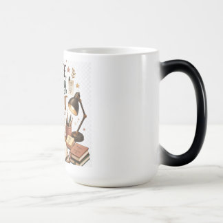 Kaffe Studie Upprepa Mysig Akademisk Kaffeälskare Magisk Mugg