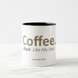 Kaffe, svart 11 oz 2 Tone Funny Mug Två-Tonad Mugg