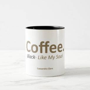 Kaffe, svart 11 oz 2 Tone Funny Mug Två-Tonad Mugg