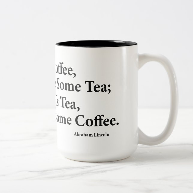 Kaffe? Svart 15 oz 2-ton Mugg (Höger)