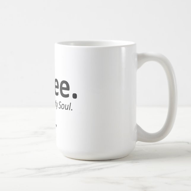 Kaffe, svart 15 oz Ringer Mugg (Höger)