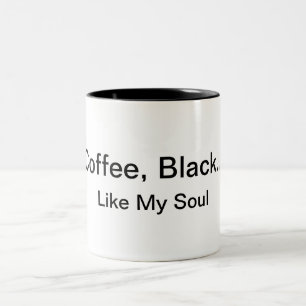 Kaffe svart…, Gilla min Soulmugg Två-Tonad Mugg